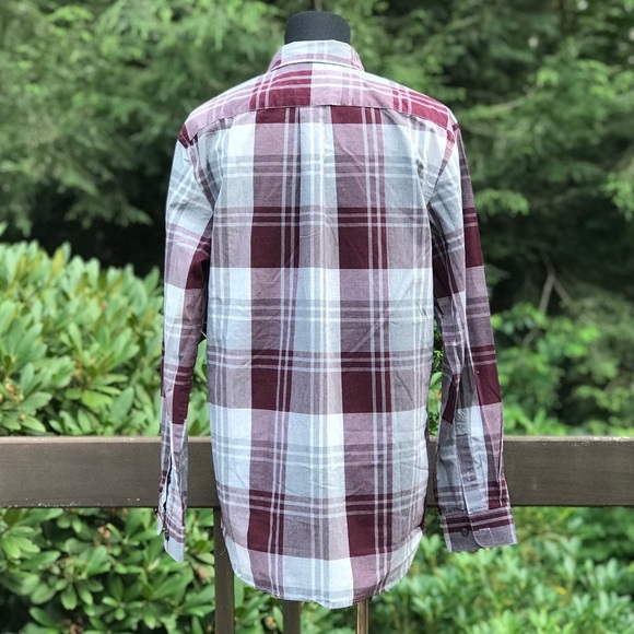 Van Heusen Plaid Cotton Shirt 15.5 Neck - Picture 2 of 7